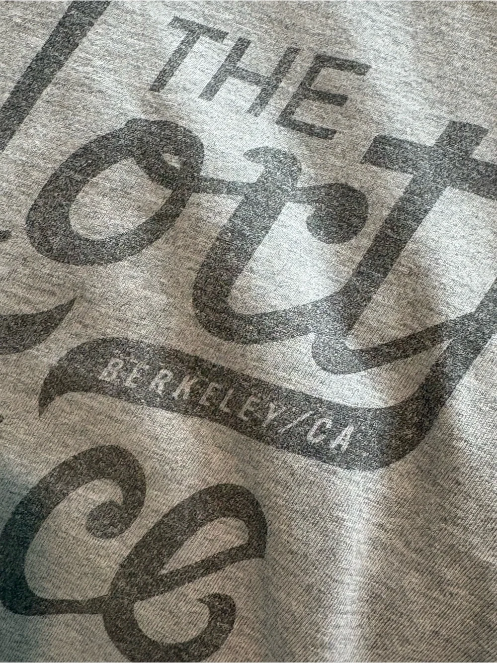 The North Face Grey T-shirt Short-Sleeve Logo Tee Berkeley CA Large